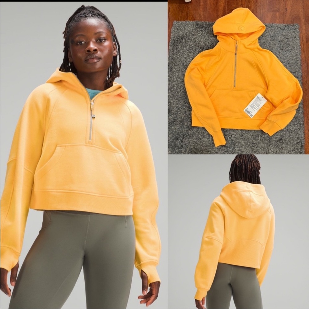 Scuba oversized half zip hoodie